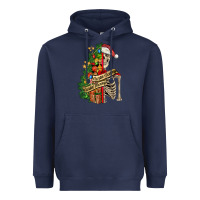 Navy sorta merry sorta scary skeleton Heavyweight Hoodie - FaDigitalArtStudio