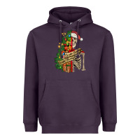 Plum sorta merry sorta scary skeleton Heavyweight Hoodie - FaDigitalArtStudio