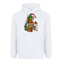 White sorta merry sorta scary skeleton Heavyweight Hoodie - FaDigitalArtStudio