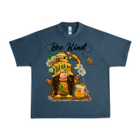 Midnight Navy bee kind gnome Urban Heavy Tee - BarkalooDesign