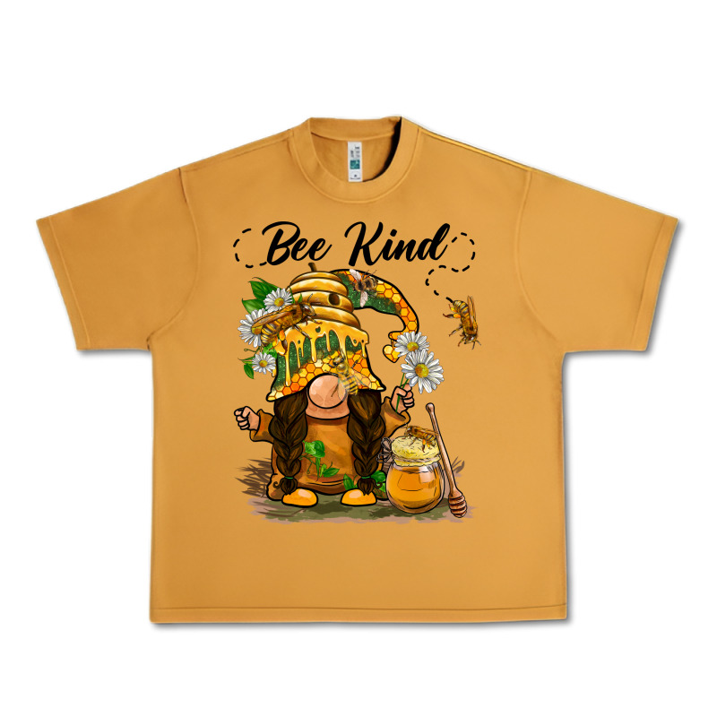 Bee Kind Gnome Urban Heavy Tee by BarkalooDesign | Teevron