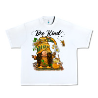 White bee kind gnome Urban Heavy Tee - BarkalooDesign