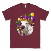 Burgundy Mardi Gras Longhorn Calf Classic Tee - LillyAllenDesigns