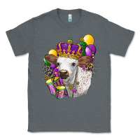 Charcoal Heather Mardi Gras Longhorn Calf Classic Tee - LillyAllenDesigns