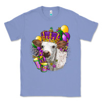 Colony Blue Mardi Gras Longhorn Calf Classic Tee - LillyAllenDesigns