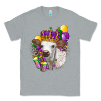 Heather Grey Mardi Gras Longhorn Calf Classic Tee - LillyAllenDesigns