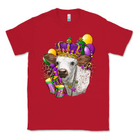 Red Mardi Gras Longhorn Calf Classic Tee - LillyAllenDesigns