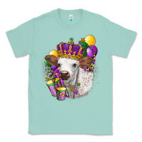 Seafoam Mardi Gras Longhorn Calf Classic Tee - LillyAllenDesigns