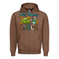 Chestnut not today succa Zipper Hoodie - OliviaCreatesArt