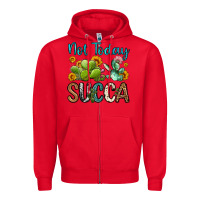 Red not today succa Zipper Hoodie - OliviaCreatesArt