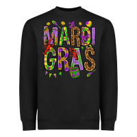 Black Mardi Gras Heavyweight Sweatshirt - HowdyJamesFarm