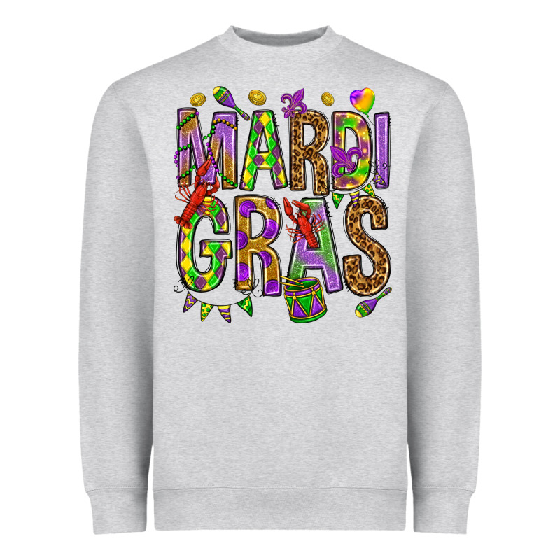Mardi Gras Heavyweight Sweatshirt by HowdyJamesFarm | Teevron