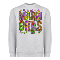 Heather Grey Mardi Gras Heavyweight Sweatshirt - HowdyJamesFarm