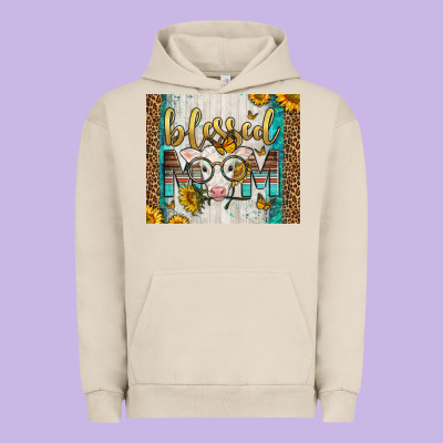 Western Blessed Mom Baby Calf Urban Hoodie Designed By Lillyallendesigns