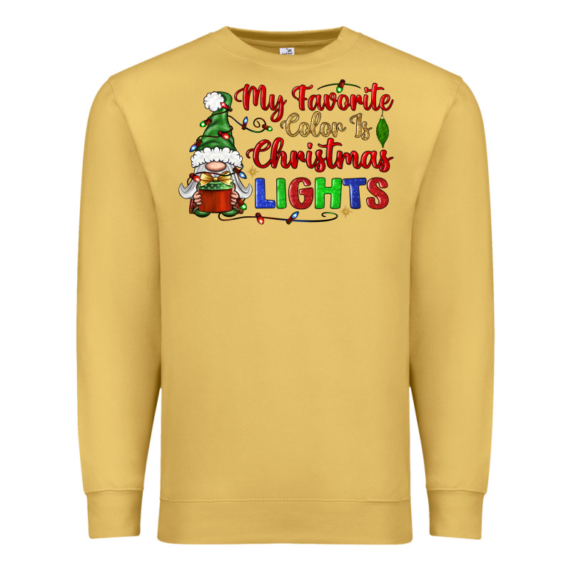 My Favorite Color Is Christmas Lights Premium Sweatshirt by BundleAndBundleShop | Teevron