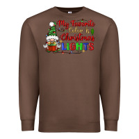 Chestnut my favorite color is christmas lights Premium Sweatshirt - BundleAndBundleShop