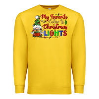 Lemon my favorite color is christmas lights Premium Sweatshirt - BundleAndBundleShop