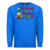 True Royal my favorite color is christmas lights Premium Sweatshirt - BundleAndBundleShop