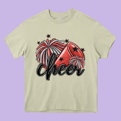 Cheer Heavy Core Tee Designed By Maliassmallbusiness