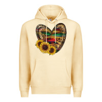 Pina Colada Sunflower Fall Heart Premium Hoodie - RanaPortraitStore