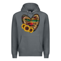 Rock Sunflower Fall Heart Premium Hoodie - RanaPortraitStore