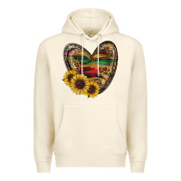 Sandshell Sunflower Fall Heart Premium Hoodie - RanaPortraitStore