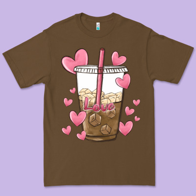 Valentine Coffee Lover Premium Tee Designed By Maliassmallbusiness