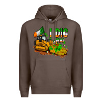 Coffee I dig you St. Patrick's Premium Hoodie - OliviaCreatesArt