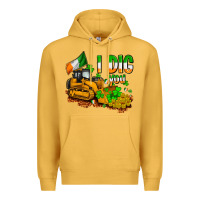 Mustard I dig you St. Patrick's Premium Hoodie - OliviaCreatesArt