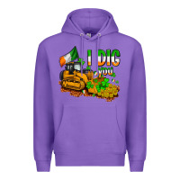Purple I dig you St. Patrick's Premium Hoodie - OliviaCreatesArt