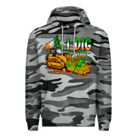 Slate Camo I dig you St. Patrick's Premium Hoodie - OliviaCreatesArt