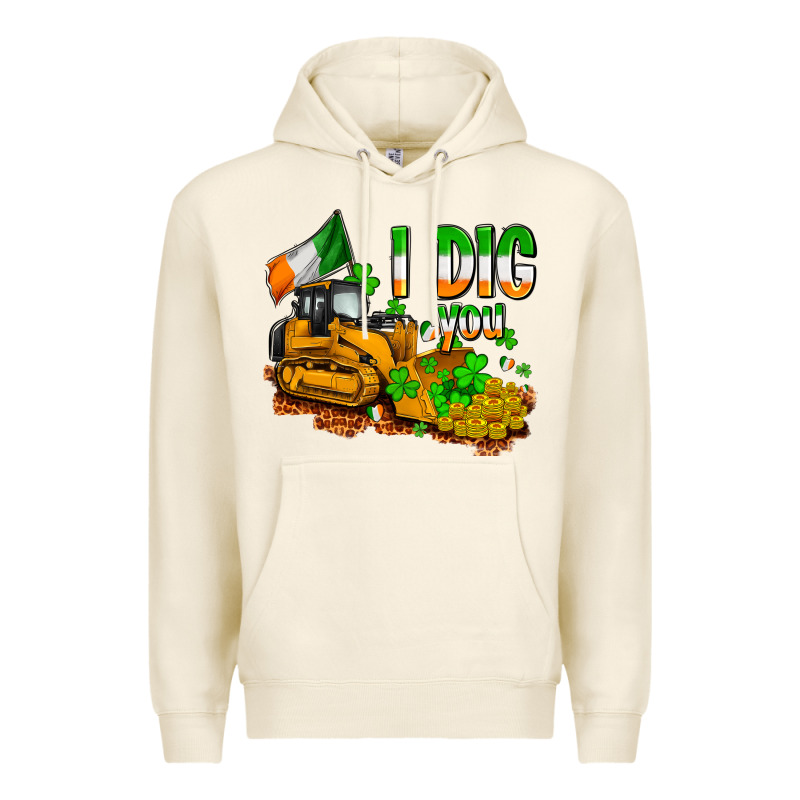 I Dig You St. Patrick's Premium Hoodie by OliviaCreatesArt | Teevron