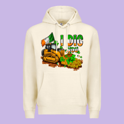 I Dig You St. Patrick's Premium Hoodie Designed By Oliviacreatesart