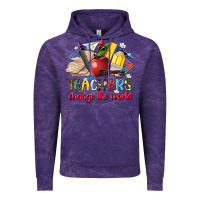 Cloud Purple teachers change the world Vintage Hoodie - Artiststas