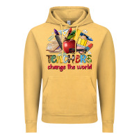 Vintage Mustard teachers change the world Vintage Hoodie - Artiststas