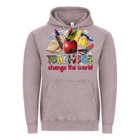 Vintage Zinc teachers change the world Vintage Hoodie - Artiststas