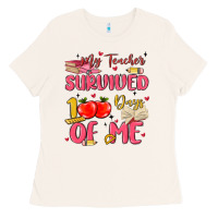 Bone my teacher survived 100 days of me Ladies Tee - MaliasSmallBusiness
