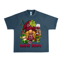 Midnight Navy vine diva  gnome Urban Heavy Tee - BarkalooDesign