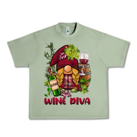 Oil Green vine diva  gnome Urban Heavy Tee - BarkalooDesign