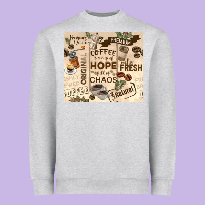 Coffee Is A Cup Of Hope Heavyweight Sweatshirt Designed By Tumblerdesignbyshophia