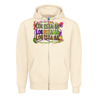 Sandshell louisiana louisiana louisiana mardi gras Zipper Hoodie - OliviaCreatesArt