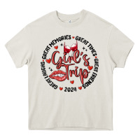 Cream girl's trip Heavy Core Tee - MaliasSmallBusiness