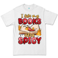 White i like my books extra spicy Premium Tee - MaliasSmallBusiness