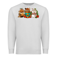 Dove Grey Halloween thanksgiving christmas coffee cups Premium Sweatshirt - FaDigitalArtStudio