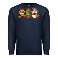 Navy Halloween thanksgiving christmas coffee cups Premium Sweatshirt - FaDigitalArtStudio