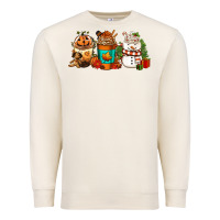 Sandshell Halloween thanksgiving christmas coffee cups Premium Sweatshirt - FaDigitalArtStudio