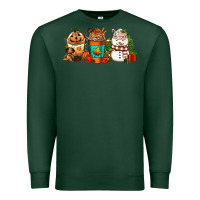 Sports Green Halloween thanksgiving christmas coffee cups Premium Sweatshirt - FaDigitalArtStudio