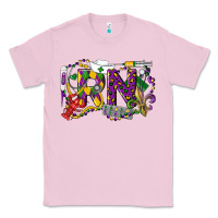 Bubblegum Pink RN Registered Nurse Mardi Gras Classic Tee - LillyAllenDesigns