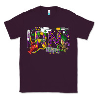 Plum RN Registered Nurse Mardi Gras Classic Tee - LillyAllenDesigns