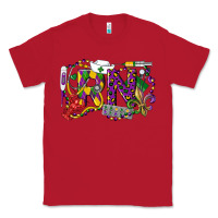 Red RN Registered Nurse Mardi Gras Classic Tee - LillyAllenDesigns